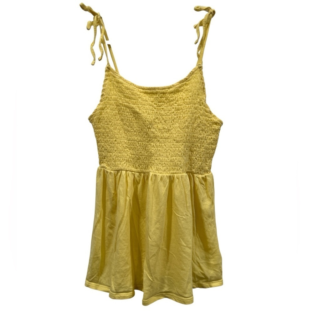 American Eagle Outfitters Yellow Smocked Camisole